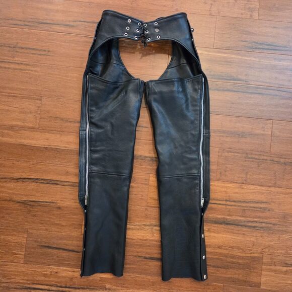 First Classics Thermal Lined Motorcycle Chaps Unisex Size 3XS Used No Road Rash - Picture 2 of 11